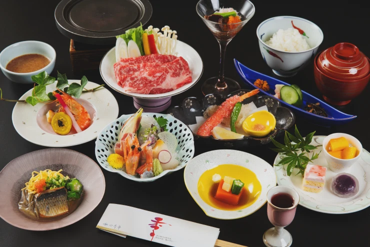写真：冬の懐石料理